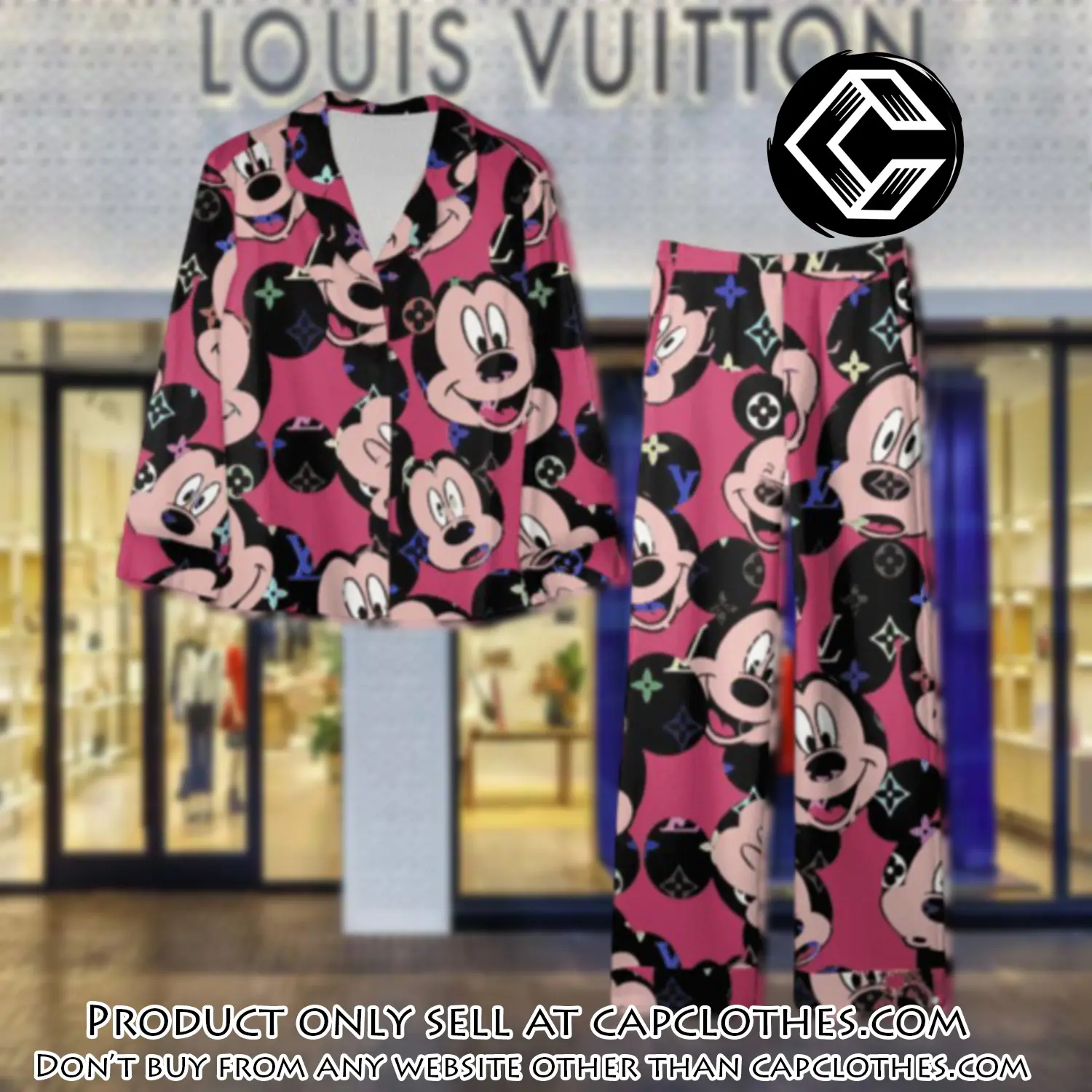 Trending luxury lv satin pajama set pjs1069 cc1714666